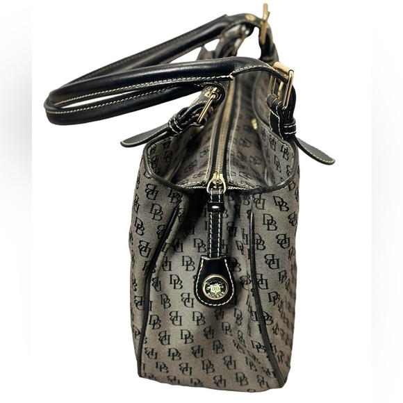 Dooney & Bourke Canvas bag with Leather Handle and Trim - Picture 12 of 16